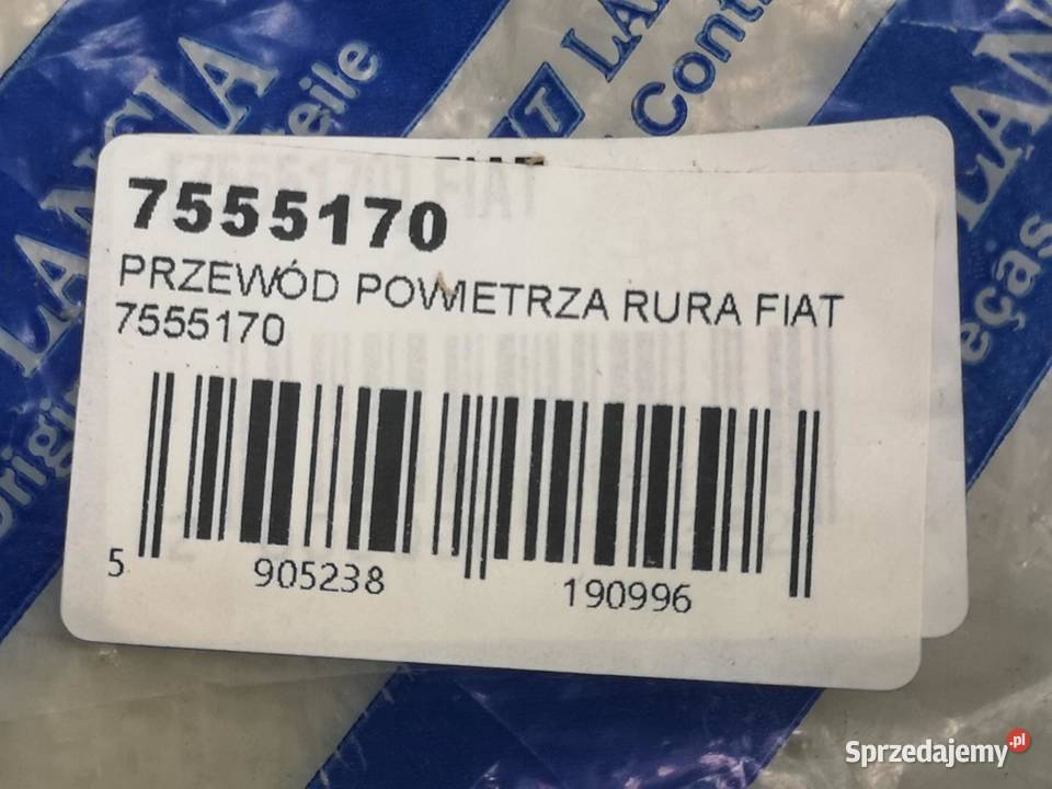 PRZEWÓD POWIETRZA FIAT ALFA LANCIA NOWY