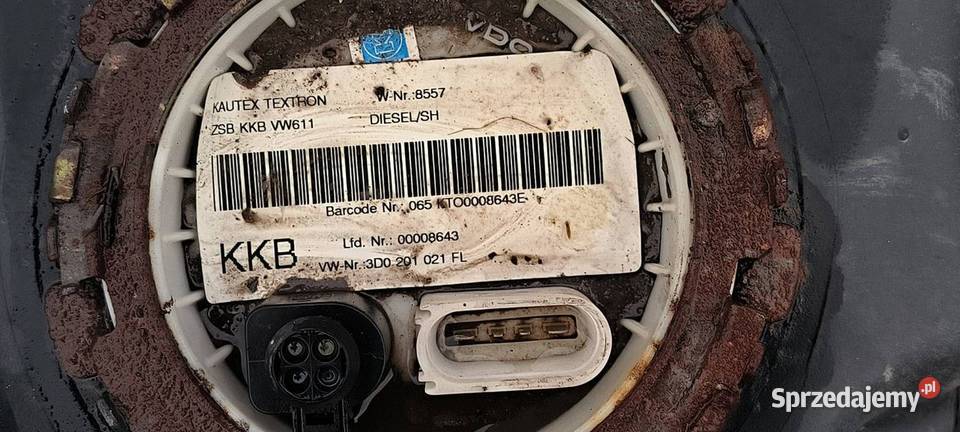 ZBIORNIK PALIWA VOLKSWAGEN PHAETON 3D0201085F Lipno