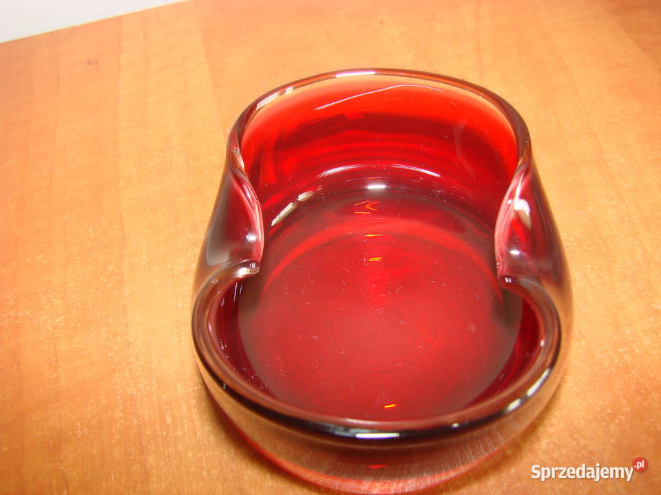 popielniczka szkło barwione Pruszcz Gdański
