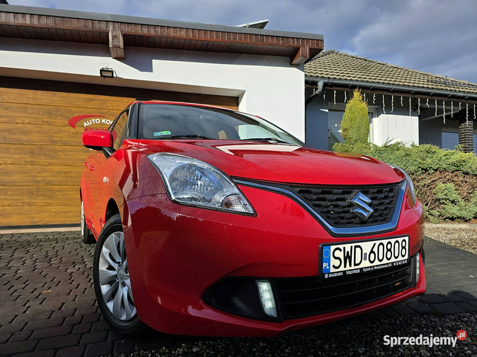 Suzuki Baleno serwis ASO krajowy bezwypadkowy czerwony Rydułtowy