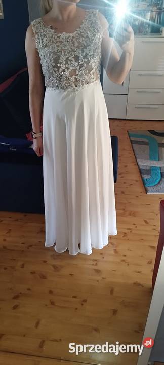 Suknia ślubnawieczorowa biały Spódnice i sukienki łódzkie Sulmierzyce
