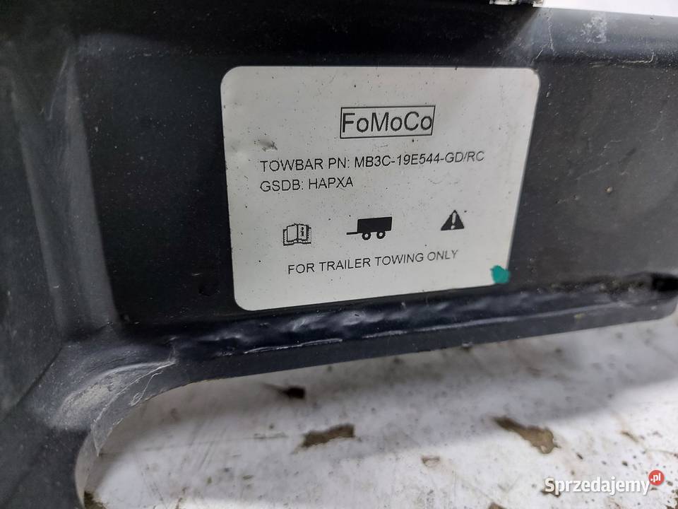 Ford Ranger VI 6 Hak holowniczy bez kuli Motoryzacja