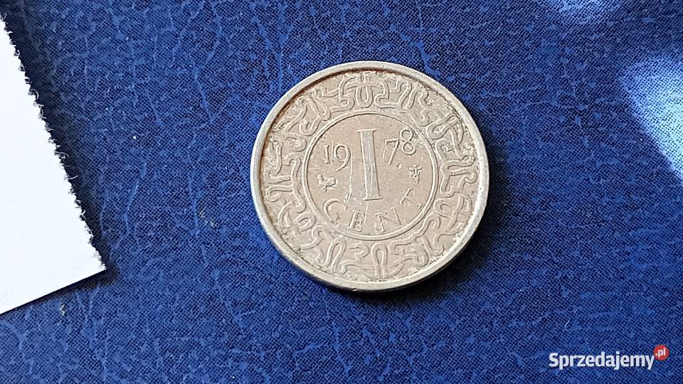 Stare monety 1 cent 1978 Surinam podkarpackie
