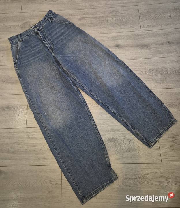 Spodnie jeansowe chłopiec Baggy Bershka 34XS Łódź sprzedam