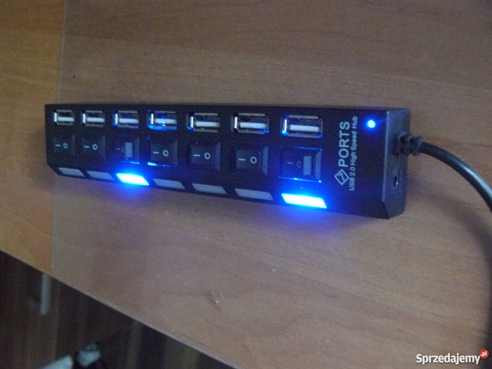 Hub usb rozdzielacz podświetlony Akcesoria (Laptop/PC) Nowa Sól