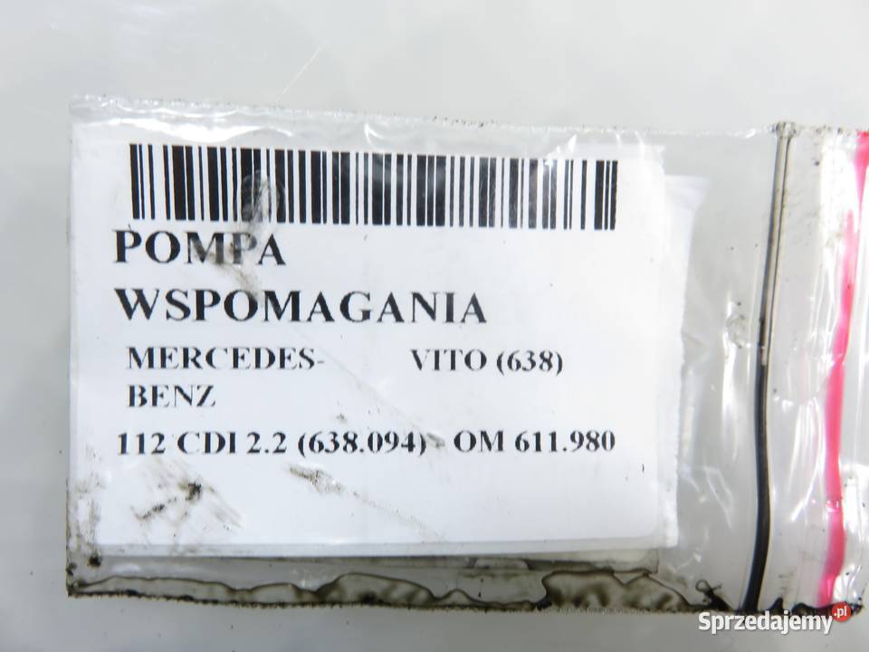 POMPA WSPOMAGANIA MERCEDESBENZ VITO 638 112 CDI sprzedam