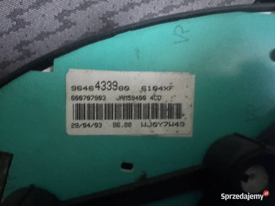 Licznik Berlingo Peugeot 206 Citroen Xara Parczew