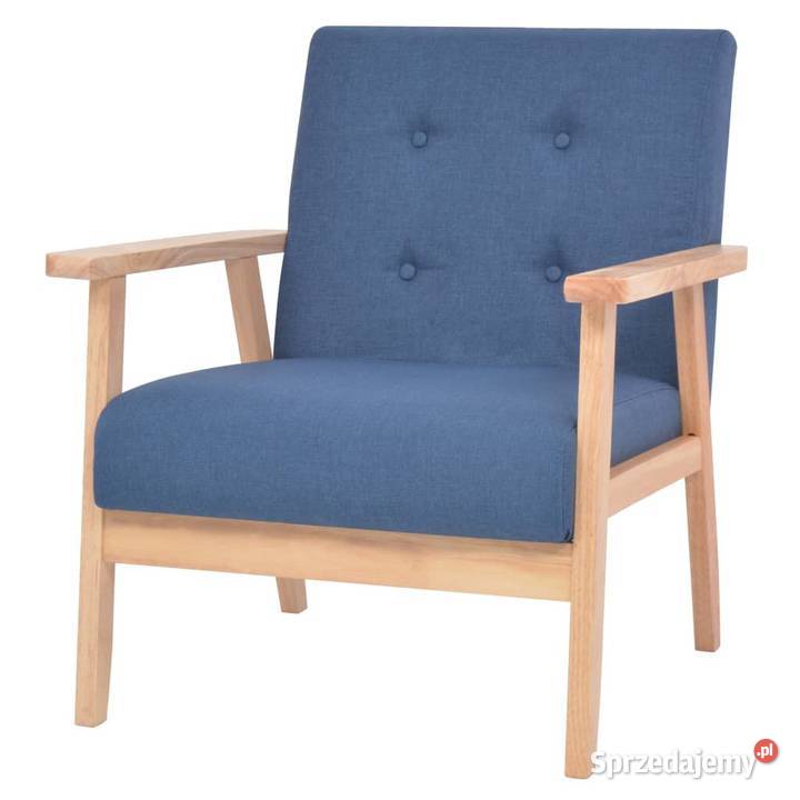 vidaXL Fotel niebieski tkaninaSKU244654 Fotele mazowieckie Warszawa