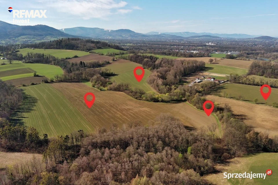 Działka inwestycyjna w Beskidach 265 ha inwestycyjna Pogórze sprzedam