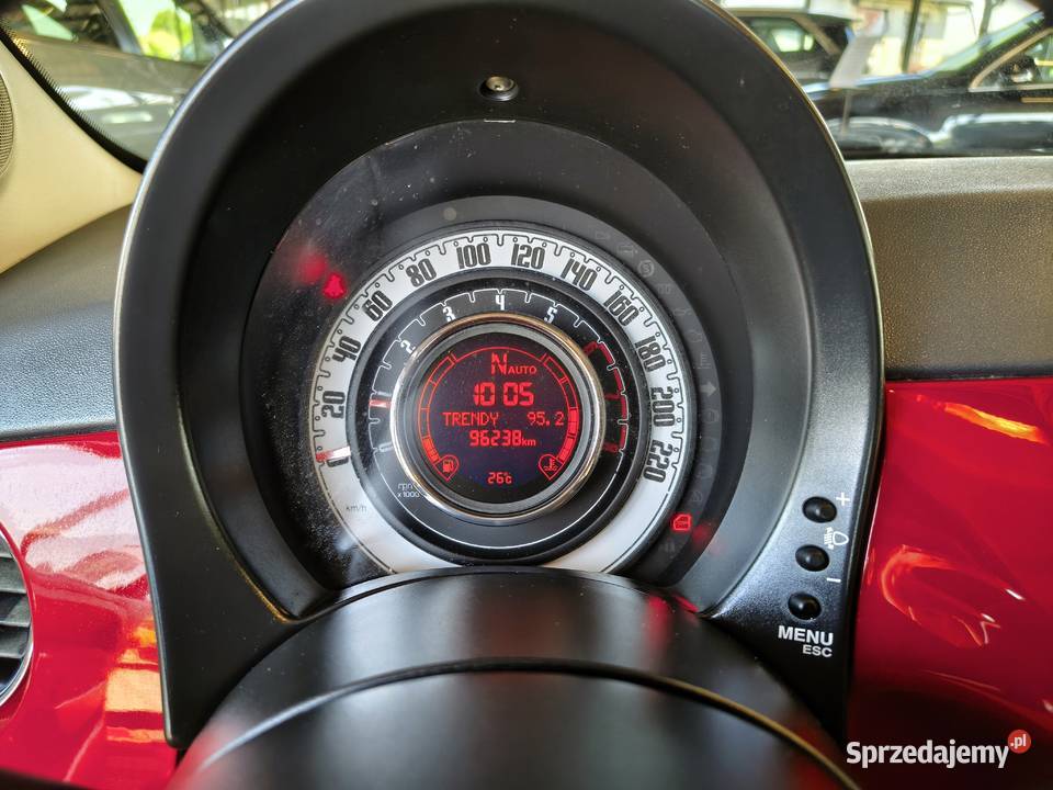 Fiat 500 AUOMAT Jedyne 96000 Benzyna 4CYLINDRY nieuszkodzony Zarszyn