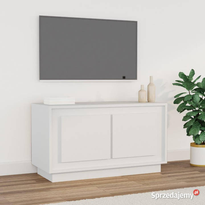 Szafka pod TV biała 80x35x45 materiał Warszawa