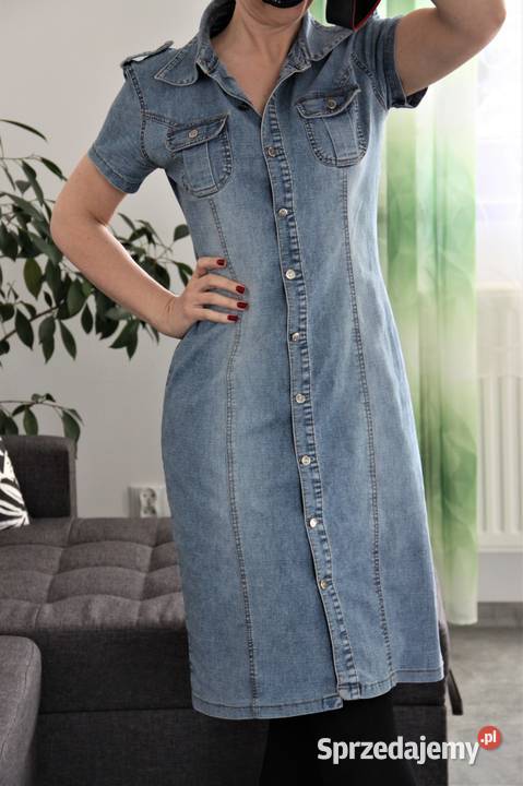 DENIM jeansowa sukienka midi rozmiar XL Chorzów