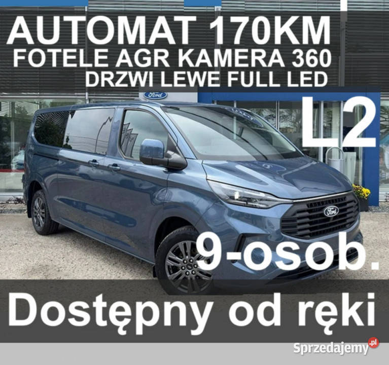 Ford Transit Custom 170 A8 DrzwiLewe Fotele AGR immobilizer zachodniopomorskie Szczecinek
