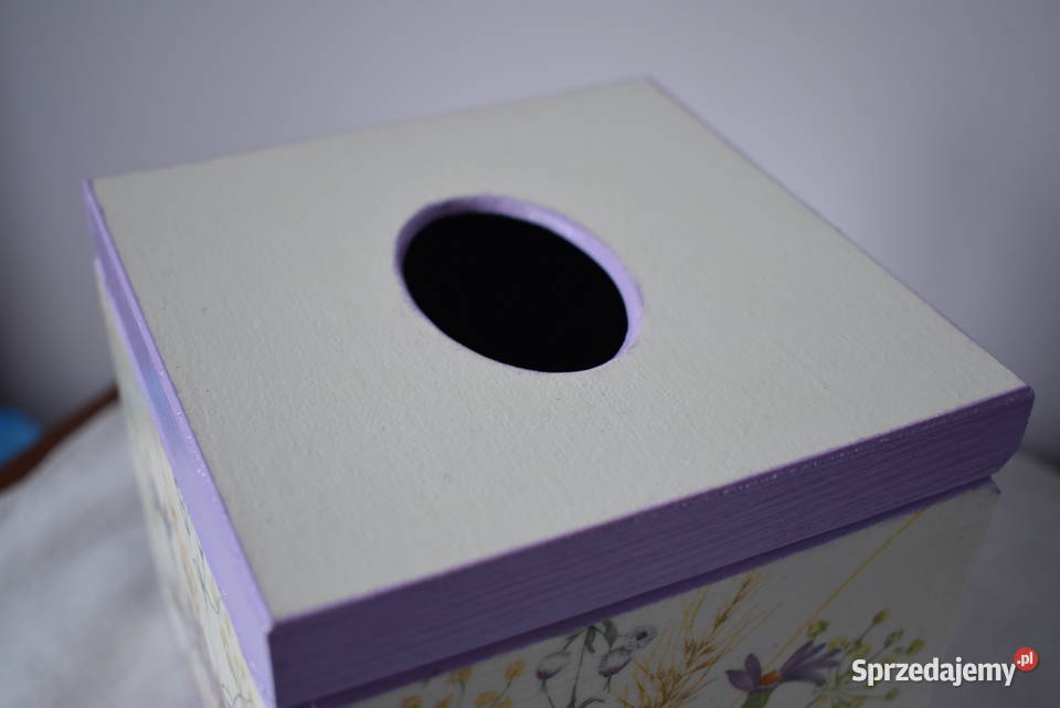 Pudełko na chusteczki decoupage sprzedam