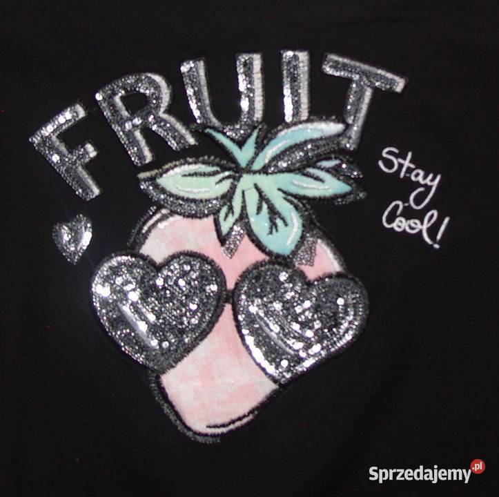 Jean Louis Francoise TSHIRT z cekinową Truskawką wielkopolskie Rawicz