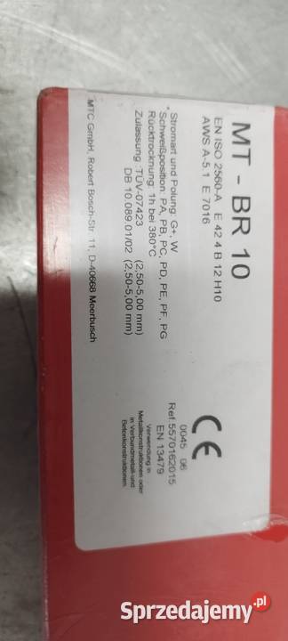 Elektrody MTBR 10 ISO 2560A E42 4 B