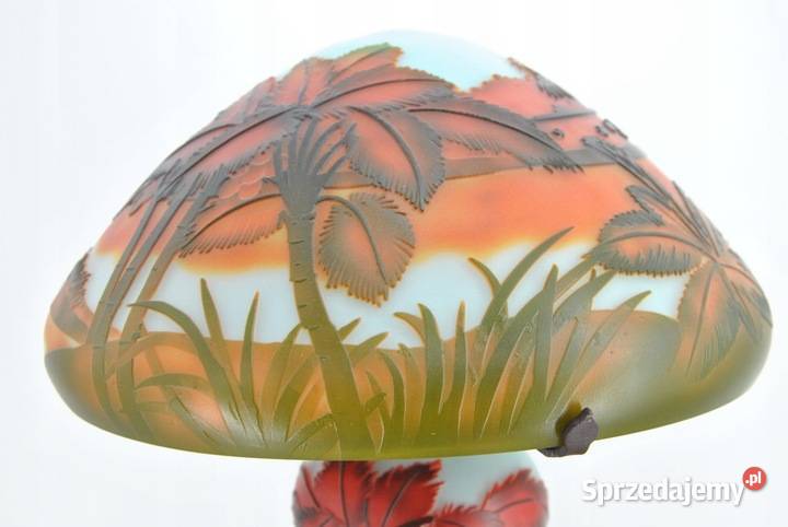 Lampa Stołowa Gabinetowa Biurowa Szkło Emile Kraków