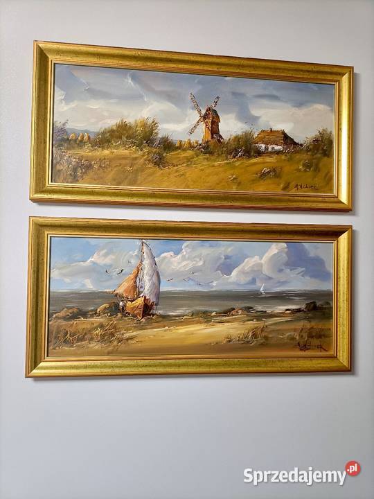Obrazy ręcznie malowane Mieczysław Wilczek Elbląg