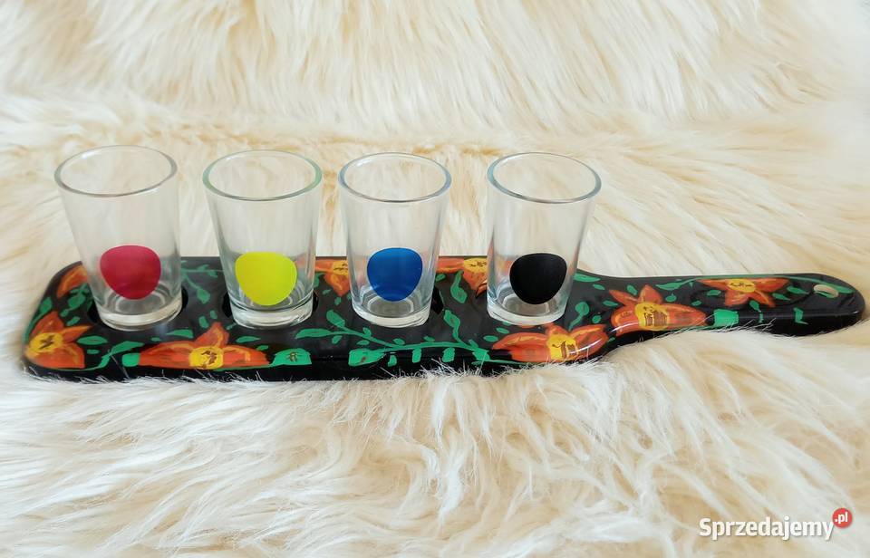 Nowa taca do serwowania szotów Taca z żywicy na małopolskie Kraków