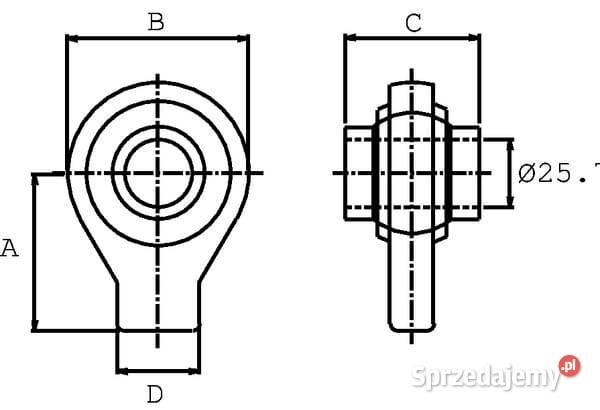 Końcówka siłownika G194 KR L50 mm KR19450U małopolskie Kamionna