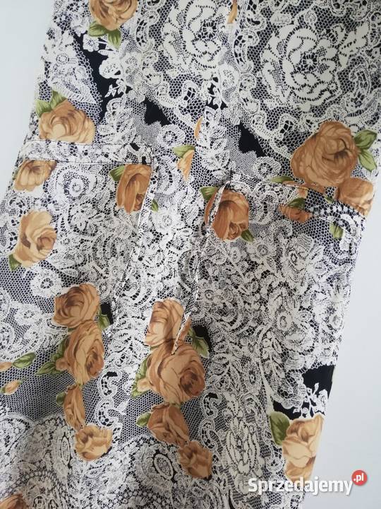 Letnia sukienka Summer Time okolicznościowa brązowy/beżowy Katowice