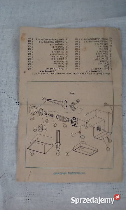 Maszynka do mięsa elektryczna AGD drobne