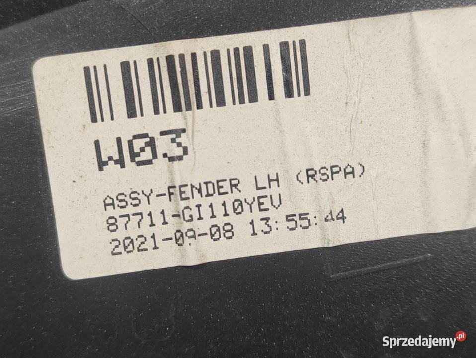 Listwa Błotnika Lewy Przód Hyundai Ioniq V Listwy i nakładki wielkopolskie Pleszew