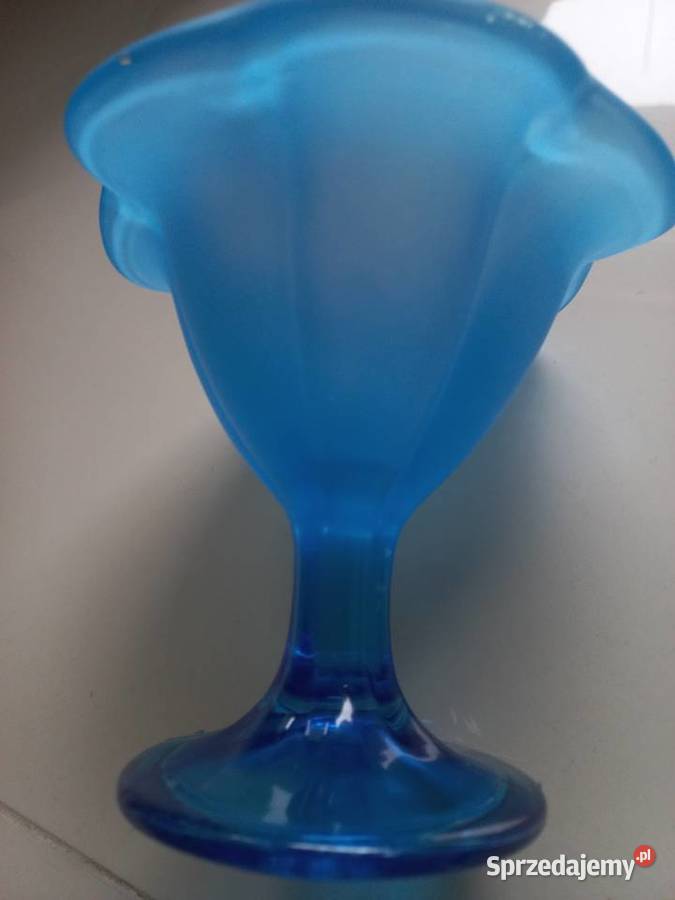 Pucharki szklane na lody w kolorze turkusowym Toruń