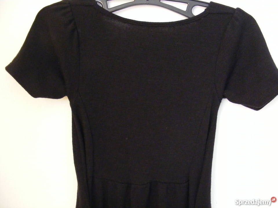 Sukienka włoska czarna bawełniana rozmiar 36 Spódnice i sukienki Oborniki Śląskie