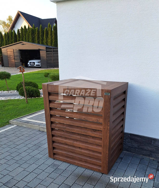 Osłona pompy ciepła 80x40x120 ciemny orzech Pozostałe mazowieckie Leszno