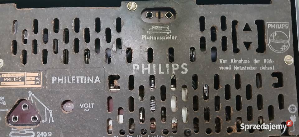 Radio lampowe firmy Philips Kraków