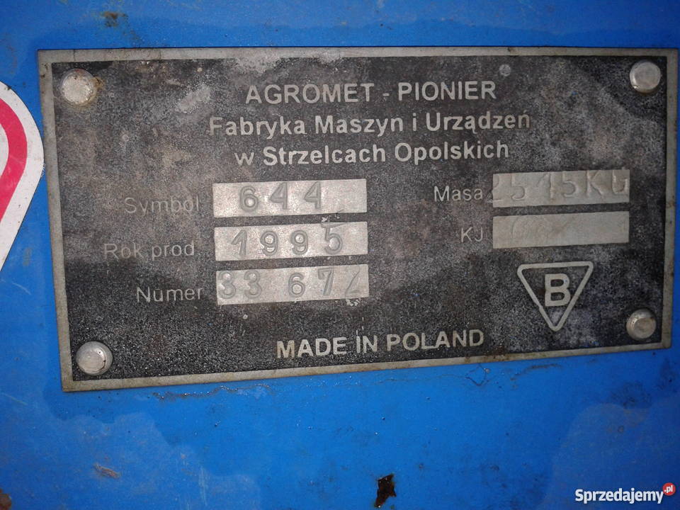 Kombajn ziemniaczany ANNA Z644 hydrauliczny Rolnictwo Kampinos A