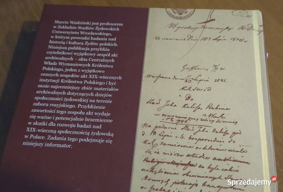 Judaica w aktach Centralnych Władz Wyznaniowych pomorskie Gdańsk