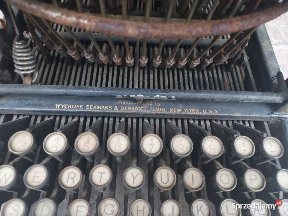 Stara maszyna do pisania gabinetowa Remington Antyki Tczew