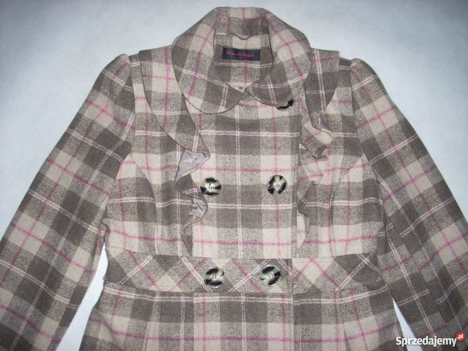 MISS SELFRIDGE płaszcz PRZEJŚCIOWY Krata 38 M 40 Nowy Sącz