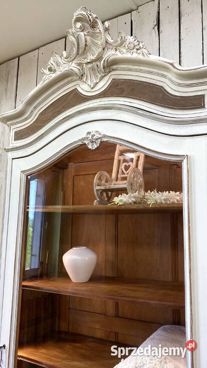 Biblioteka witryna LUDWIK XV Antyk biała 1913 r