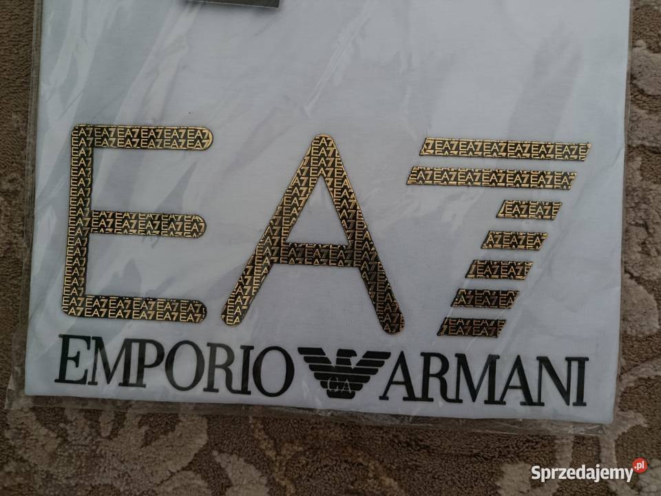 Tshirt męski Emporio Armani EA7 duże logo podlaskie Białystok sprzedam