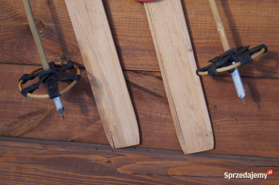 Stare narty dziecięce 100 kijki Pozostałe podkarpackie Pruchnik