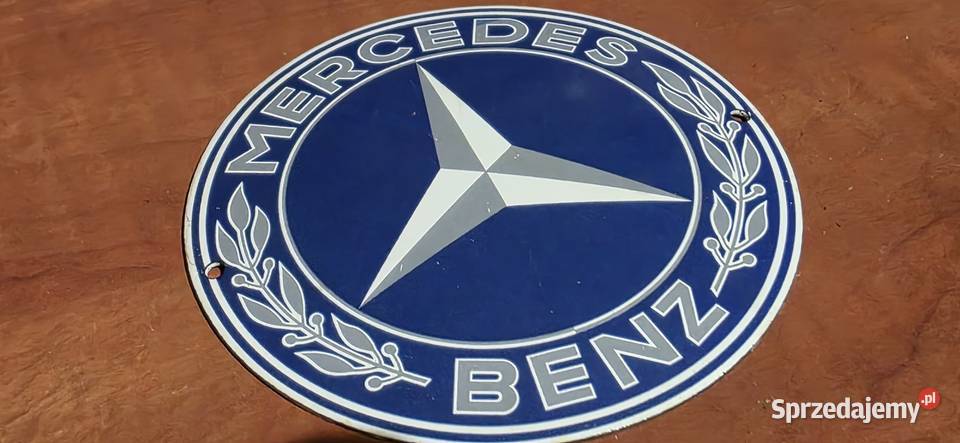 Mercedes szyld emaliowany Łódź