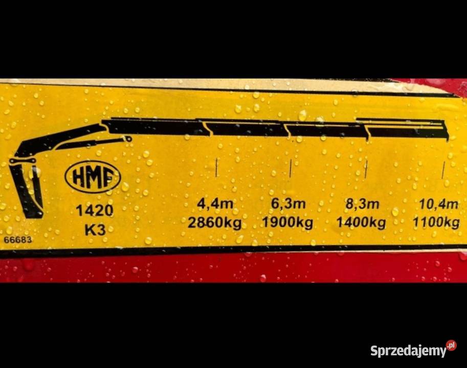 HMF 1420 K3 3 Wysuwy 2011r PILOT HDS Żuraw podkarpackie Łańcut