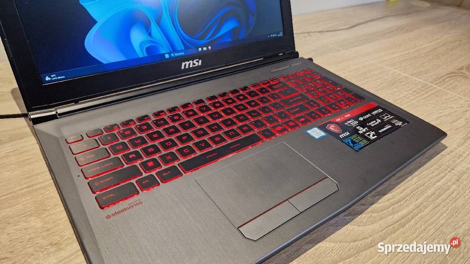 Laptop MSI GV62 7RD Windows 11i57300HQ256 gb Ozorków