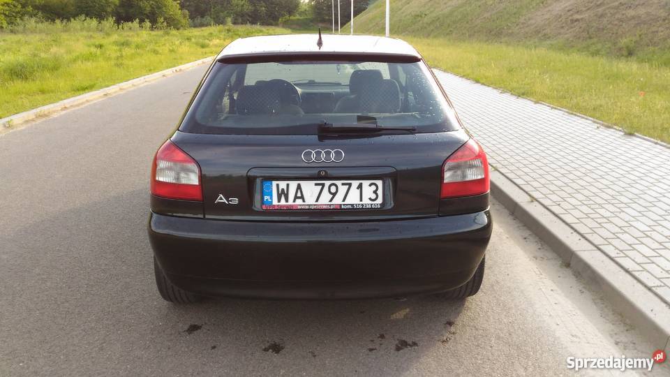 Audi A3 16 benzyna 1998r prywatnie bez czarny Warszawa sprzedam
