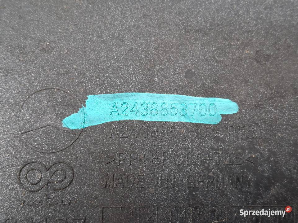 MERCEDES EQB X243 W243 ZDERZAK PRZÓD PRZEDNI PDC Bieleń