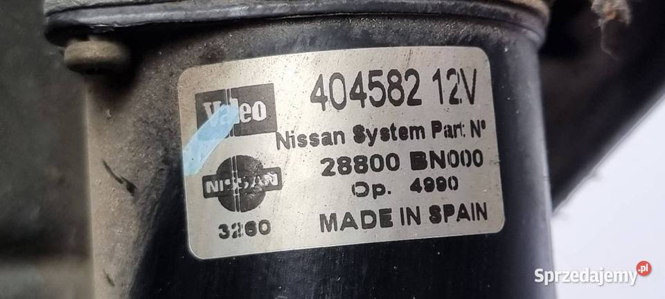 MECHANIZM WYCIERACZEK PRZÓD NISSAN ALMERA 404582 Lipno