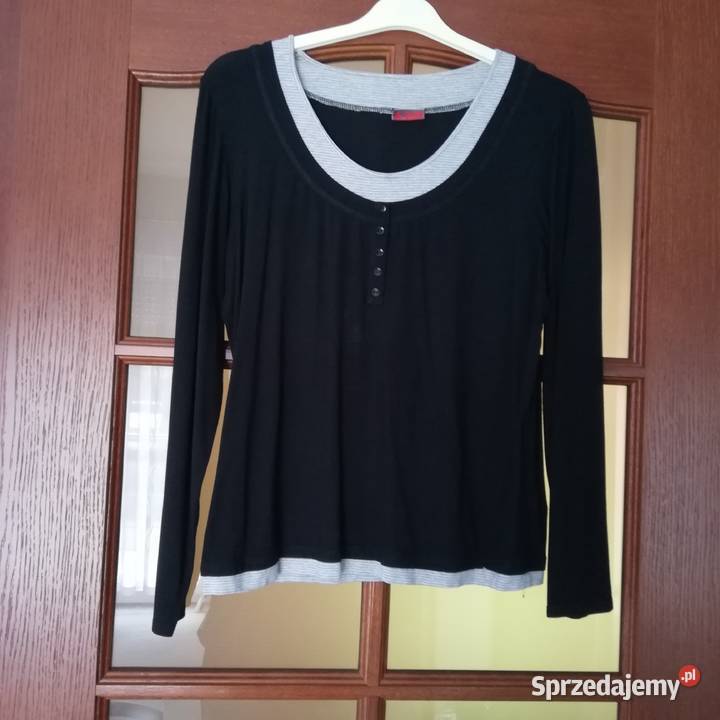 Bluzka czarna z długim rękawem 46 długi łódzkie Sieradz