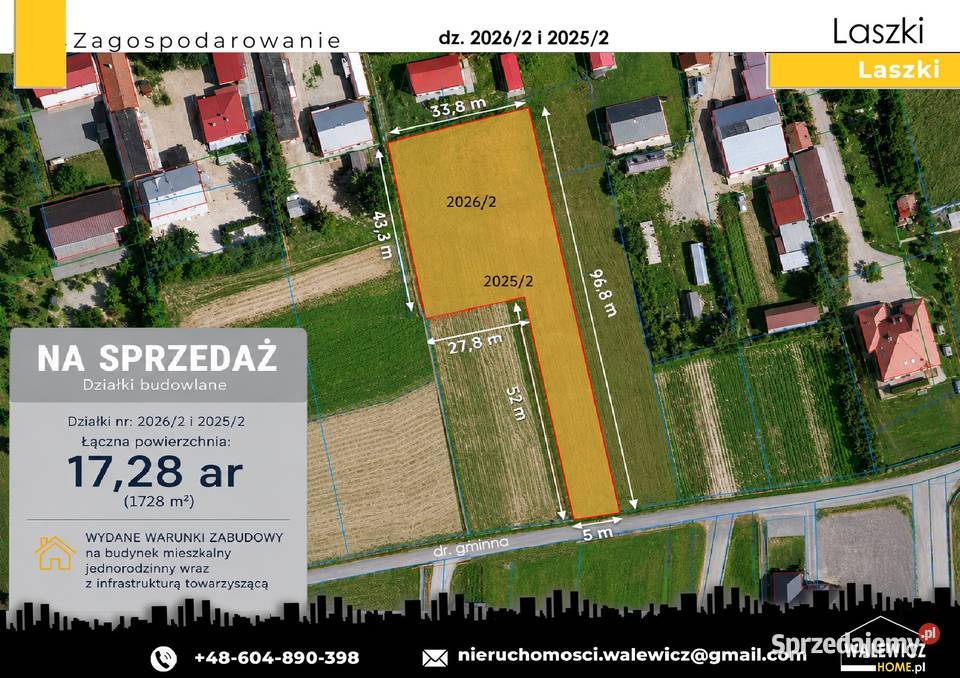 Sprzedam działki budowlane w Laszkach 18