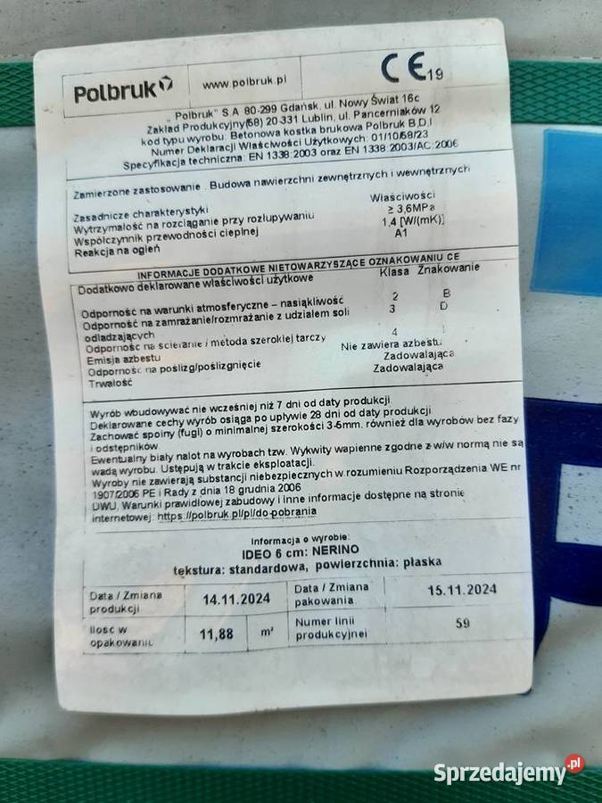 Kostka brukowa gr 6 Ideo Nerino Polbruk Łęczna