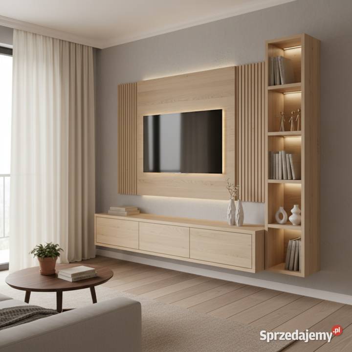 Szafka wisząca hifi RTV meblościanka TV video Ogrodniczki