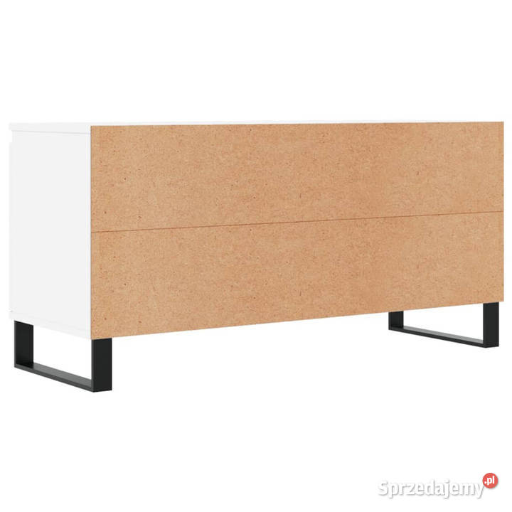 Szafka pod TV biała 104x35x50 materiał Warszawa