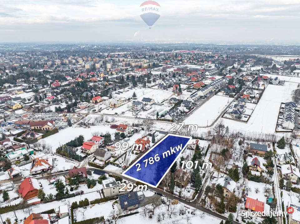 Budowlana działka w Wieliczce 2 min centrum Wieliczka